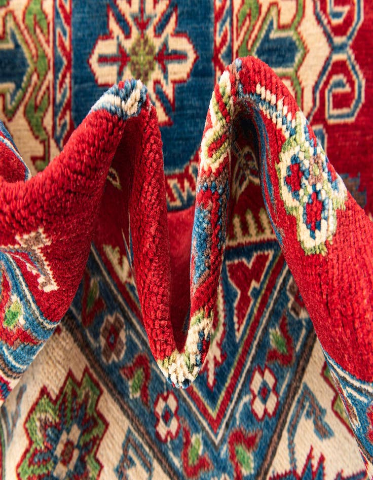 Detail image of  5' 10 x 9' 2  Hand Knotted Kazak Rug