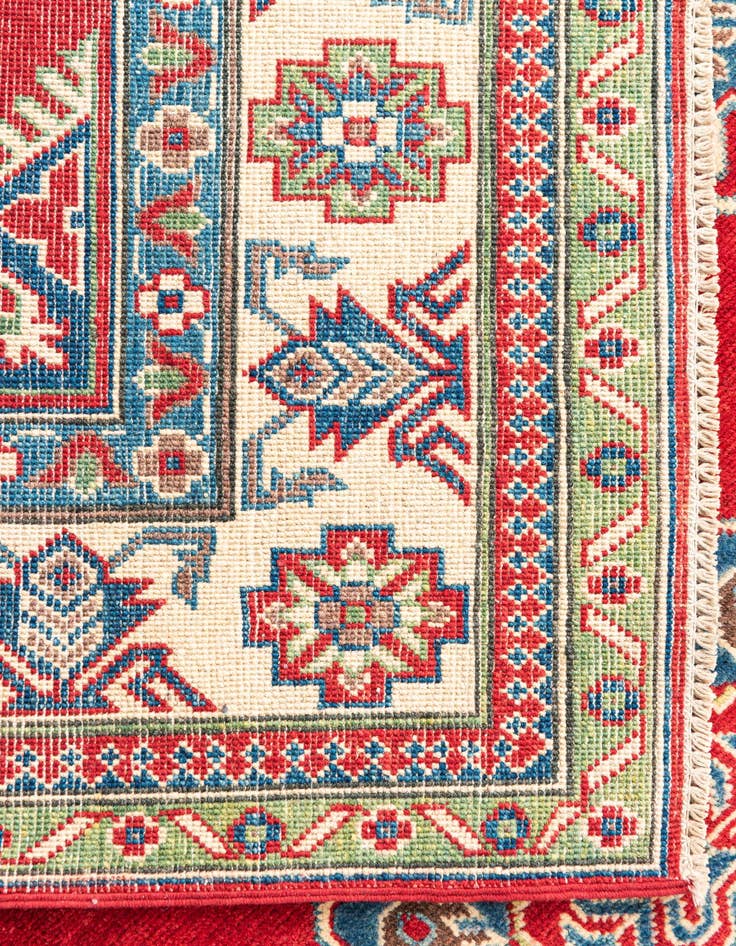 Detail image of  5' 10 x 9' 2  Hand Knotted Kazak Rug