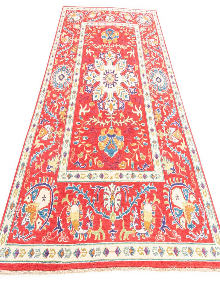 Detail image of  5' 10 x 9' 3  Hand Knotted Kazak Rug