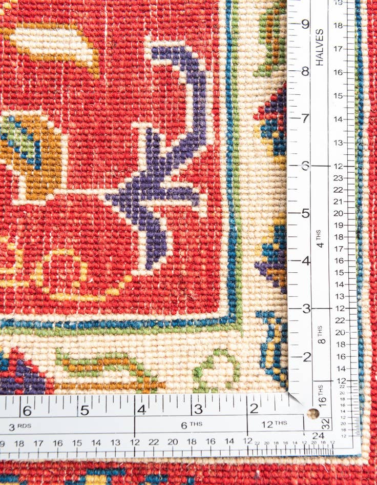 Detail image of  5' 10 x 9' 3  Hand Knotted Kazak Rug