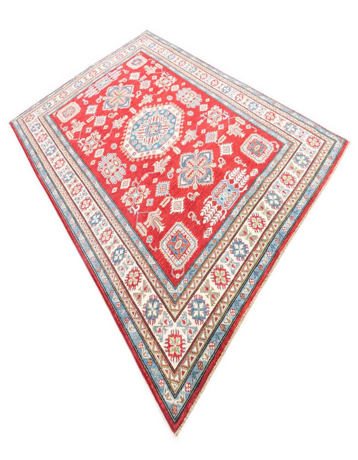 Detail image of  6' 7 x 9' 7  Hand Knotted Kazak Rug