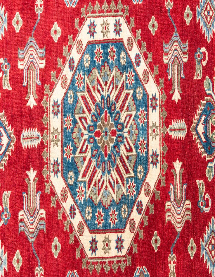 Detail image of  6' 7 x 9' 7  Hand Knotted Kazak Rug