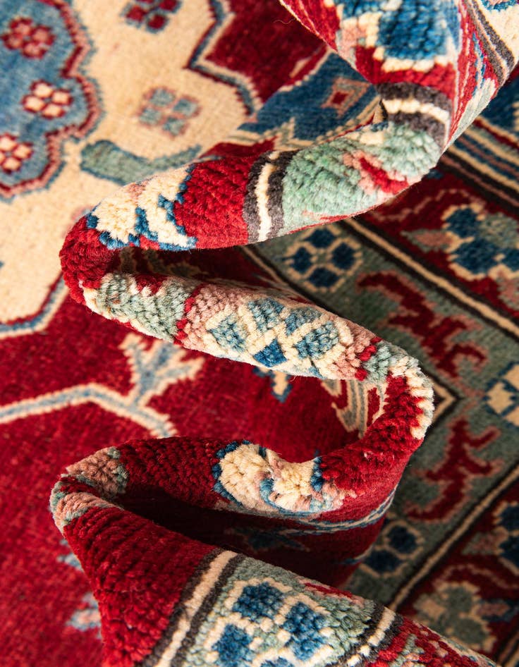 Detail image of  6' 5 x 10' 3  Hand Knotted Kazak Rug