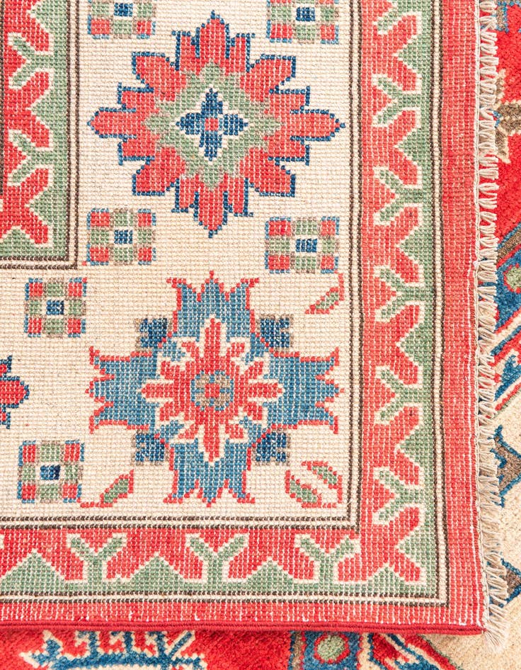 Detail image of  6' 6 x 9' 9  Hand Knotted Kazak Rug