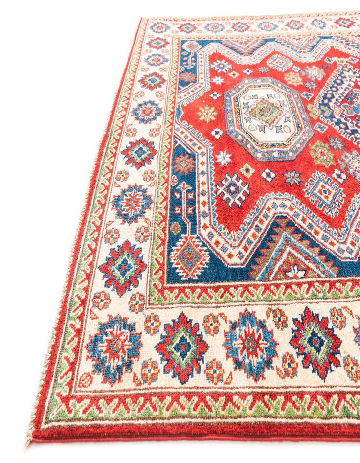 Detail image of  5' x 7'  Hand Knotted Kazak Rug