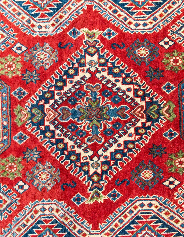 Detail image of  5' x 7'  Hand Knotted Kazak Rug