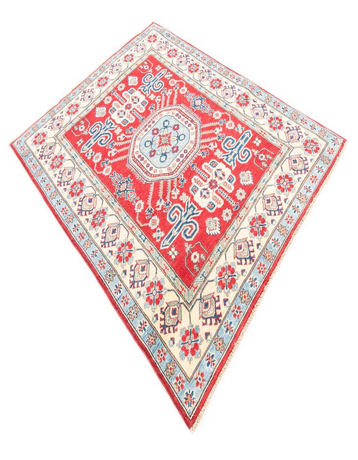 Detail image of  5' 2 x 6' 7  Hand Knotted Kazak Rug