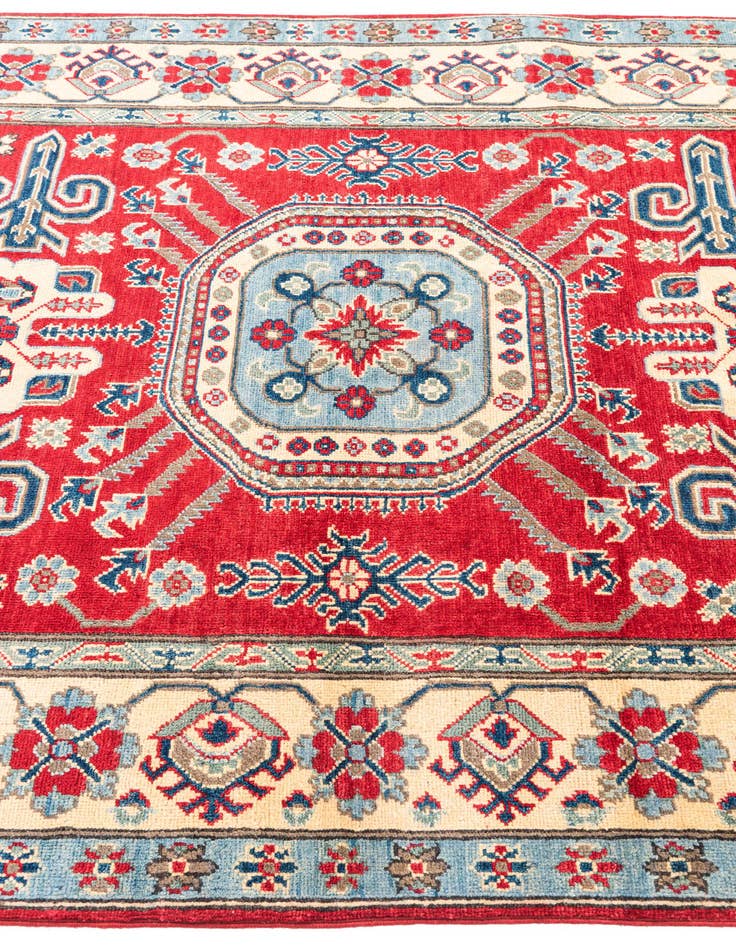 Detail image of  5' 2 x 6' 7  Hand Knotted Kazak Rug
