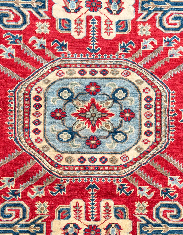 Detail image of  5' 2 x 6' 7  Hand Knotted Kazak Rug