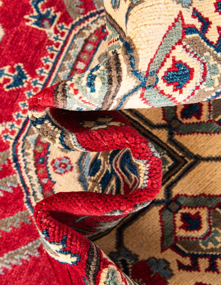 Detail image of  5' 2 x 6' 7  Hand Knotted Kazak Rug