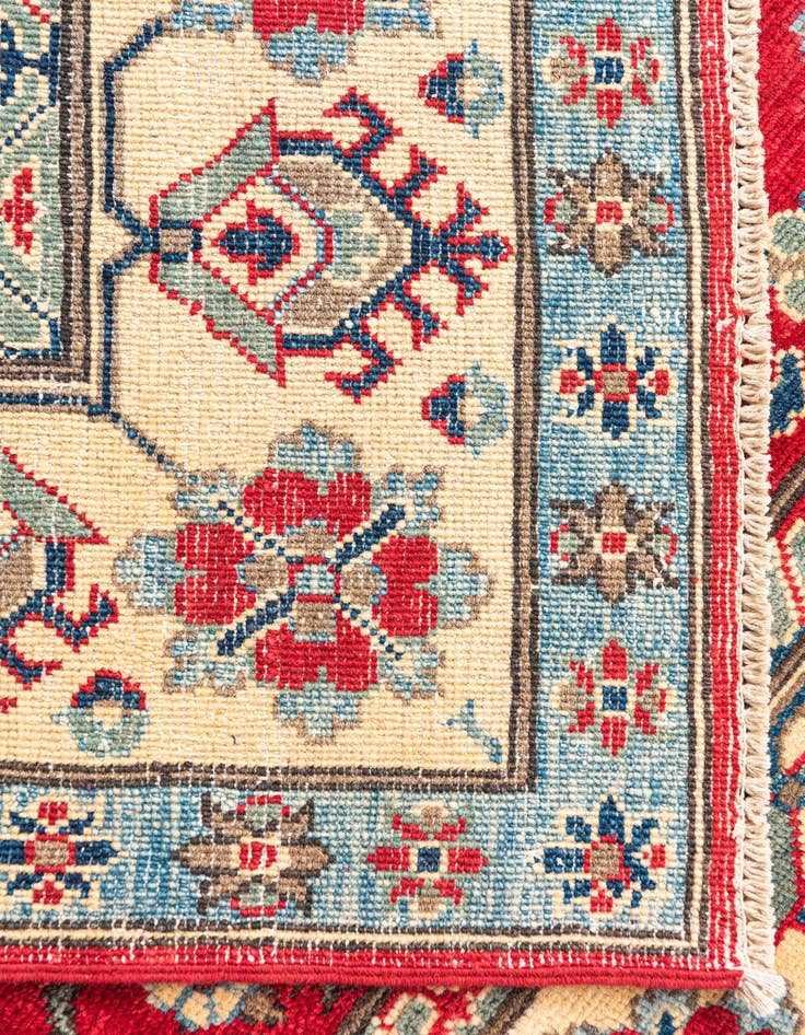 Detail image of  5' 2 x 6' 7  Hand Knotted Kazak Rug