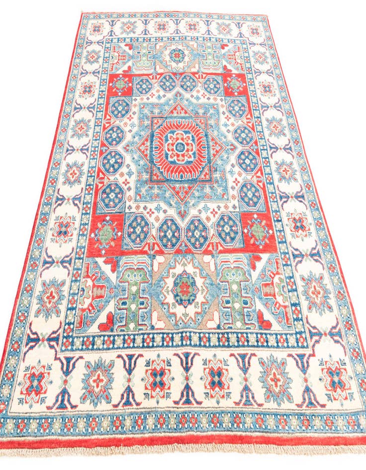 Detail image of  5' x 6' 9  Hand Knotted Kazak Rug