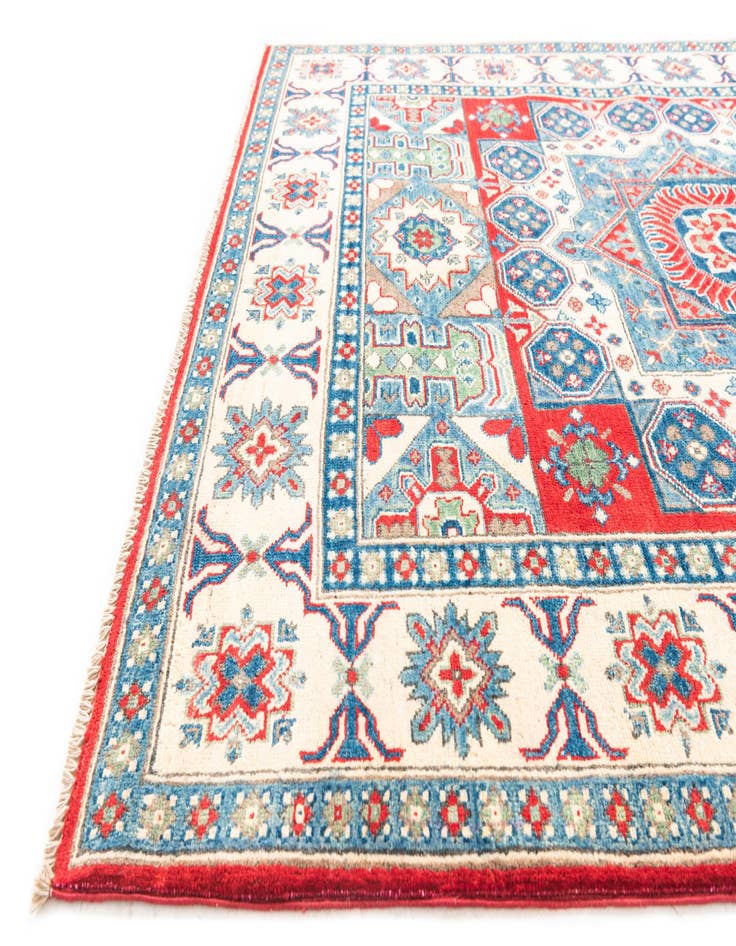 Detail image of  5' x 6' 9  Hand Knotted Kazak Rug