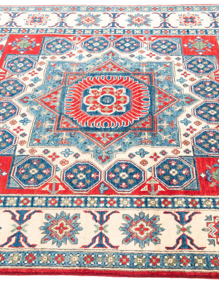 Detail image of  5' x 6' 9  Hand Knotted Kazak Rug