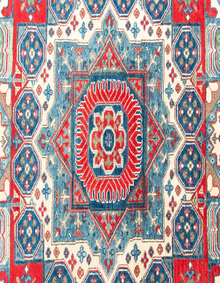 Detail image of  5' x 6' 9  Hand Knotted Kazak Rug