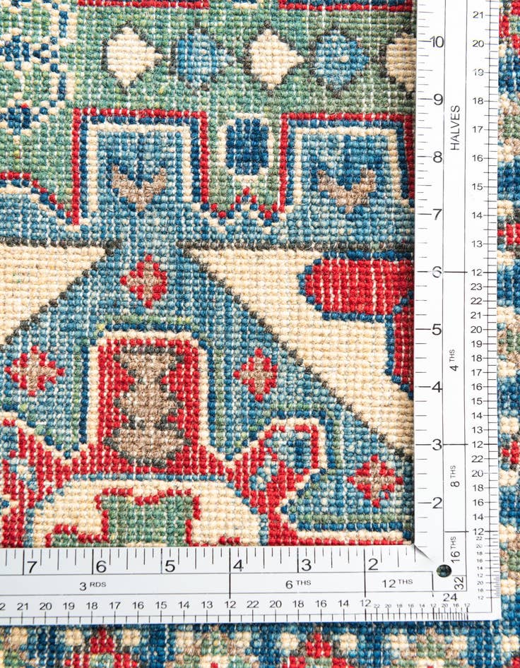 Detail image of  5' x 6' 9  Hand Knotted Kazak Rug