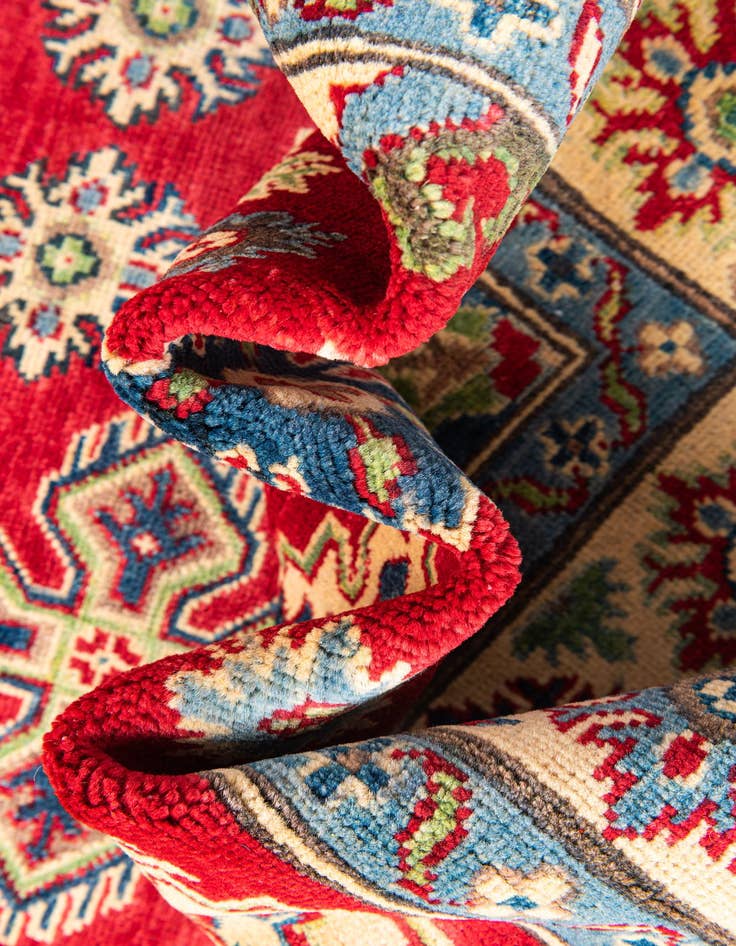 Detail image of  5' 1 x 7'  Hand Knotted Kazak Rug