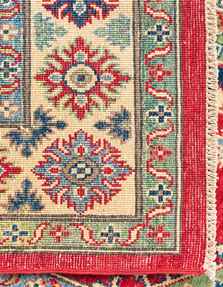 Detail image of  5' 1 x 7'  Hand Knotted Kazak Rug