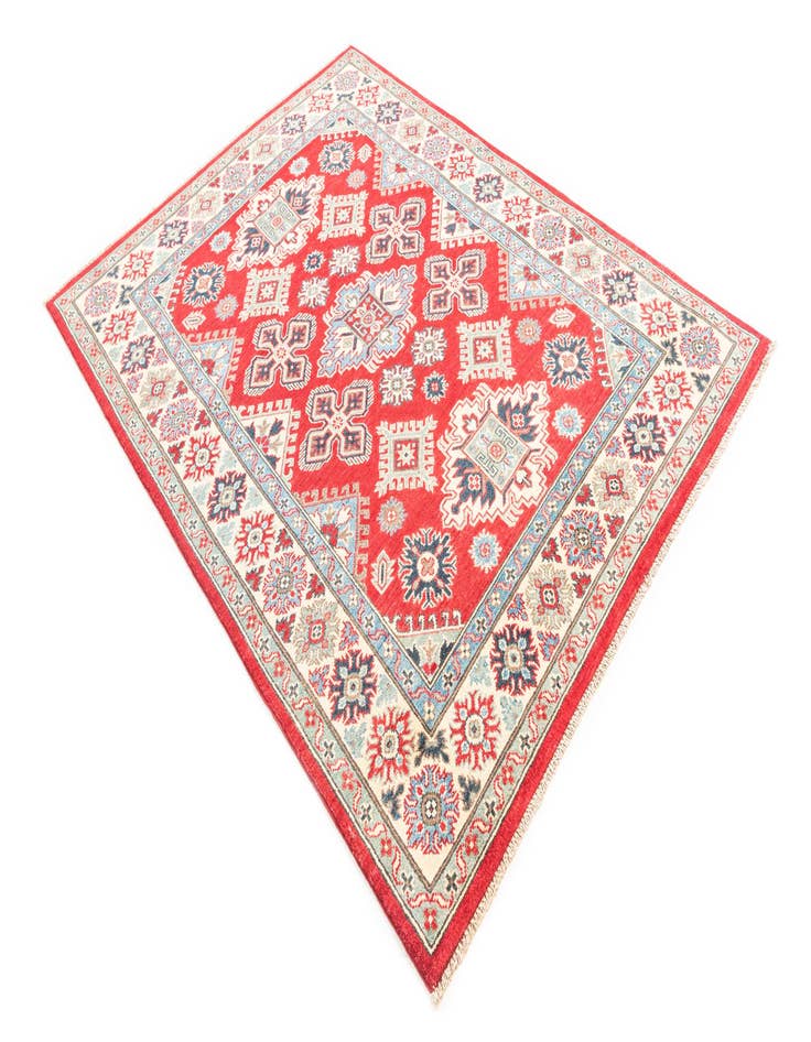 Detail image of  5' x 6' 8  Hand Knotted Kazak Rug