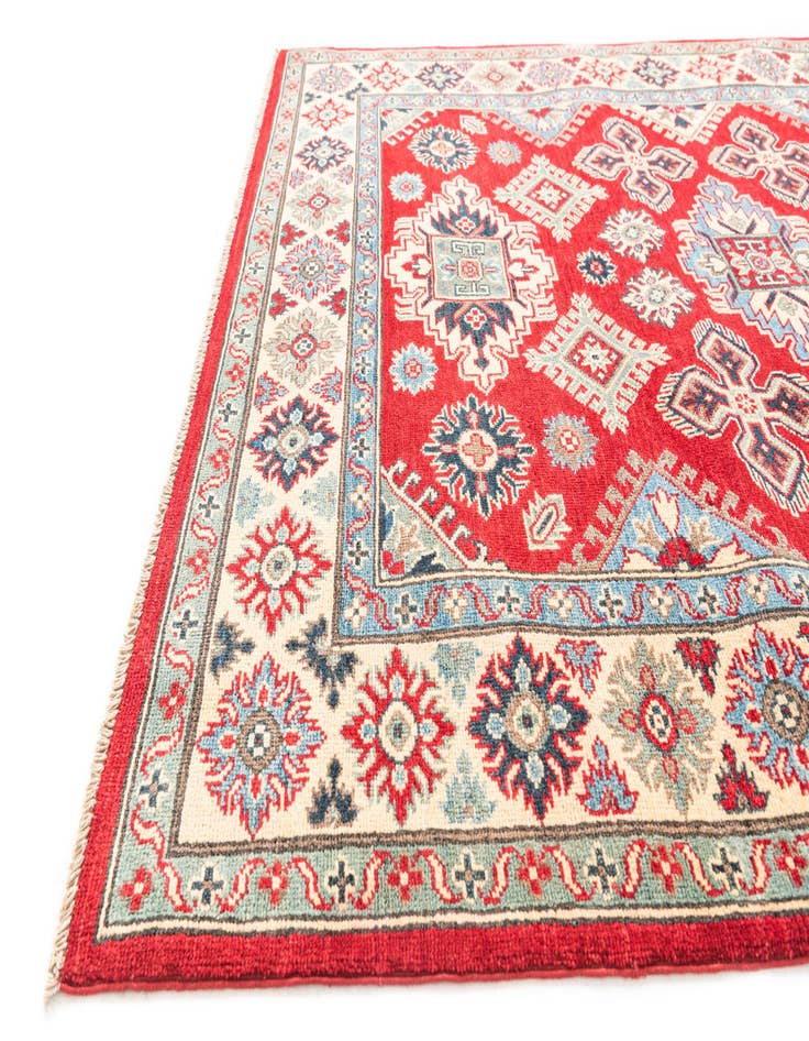 Detail image of  5' x 6' 8  Hand Knotted Kazak Rug