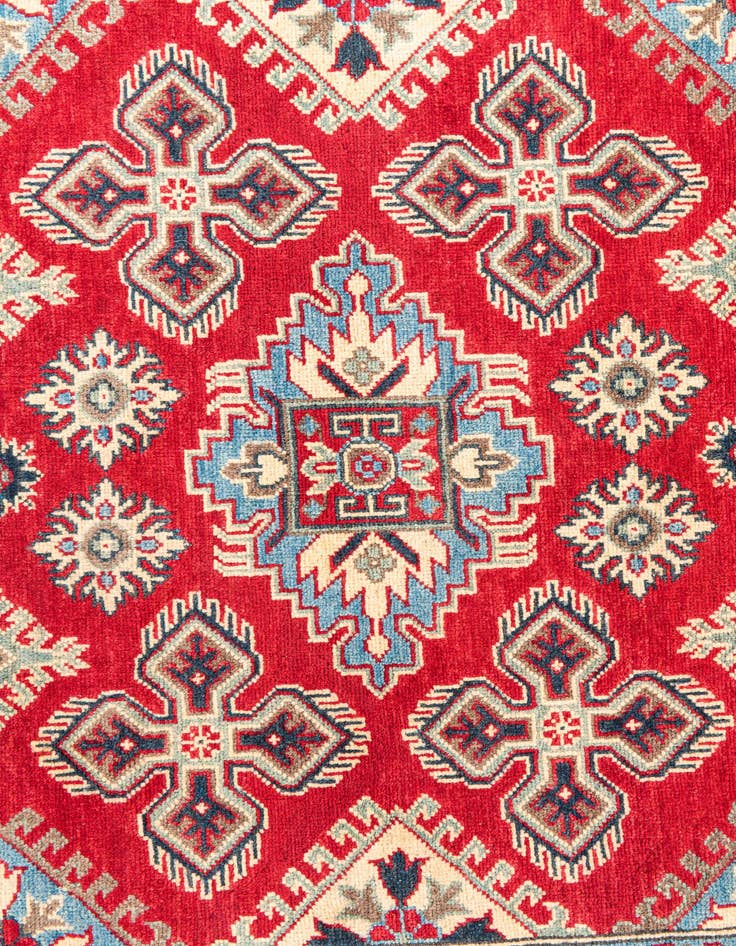 Detail image of  5' x 6' 8  Hand Knotted Kazak Rug