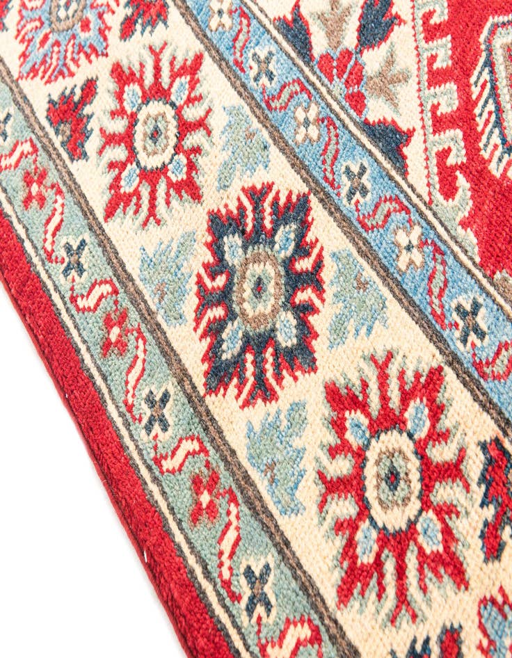Detail image of  5' x 6' 8  Hand Knotted Kazak Rug