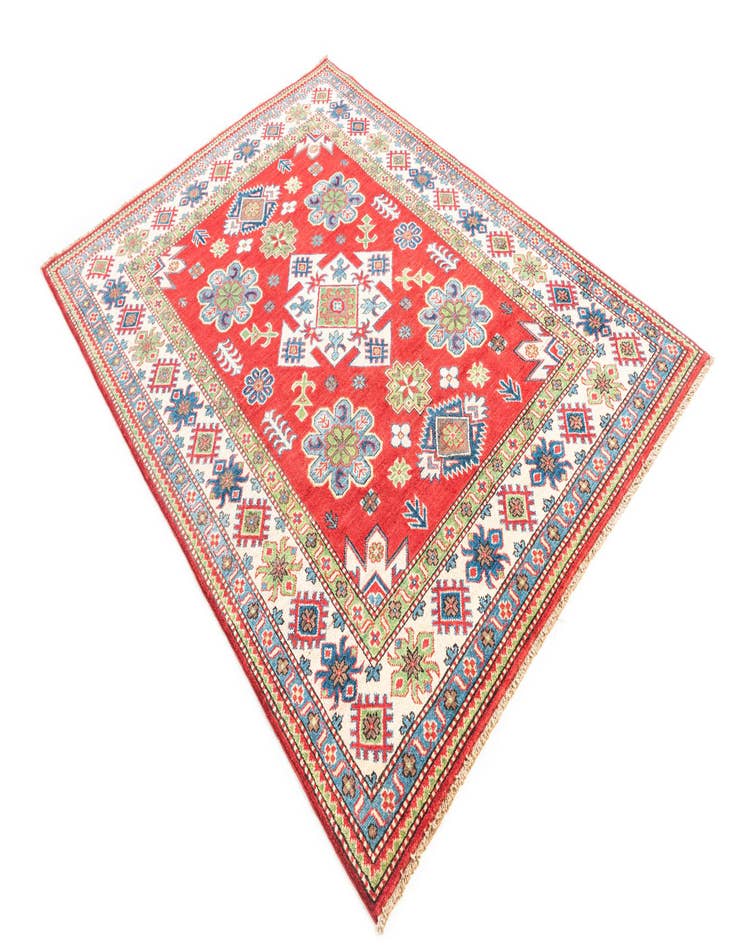 Detail image of  5' 1 x 7' 1  Hand Knotted Kazak Rug