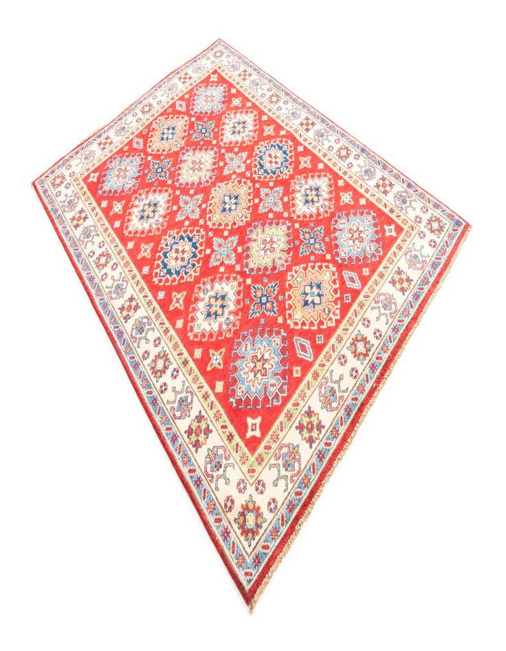 Detail image of  5' 1 x 6' 10  Hand Knotted Kazak Rug