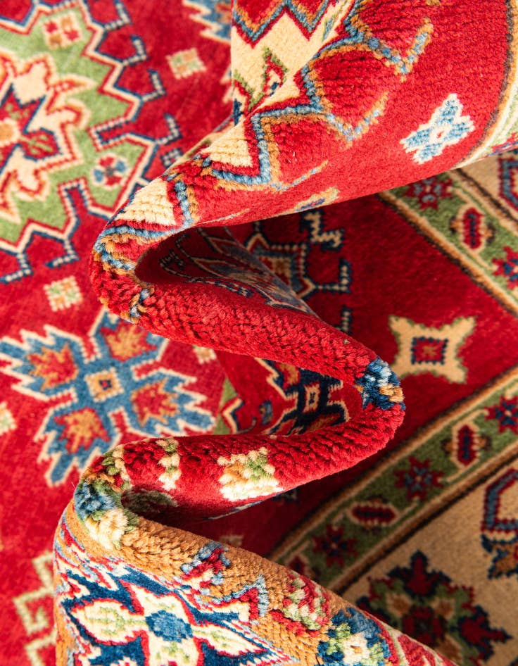 Detail image of  5' 1 x 6' 10  Hand Knotted Kazak Rug