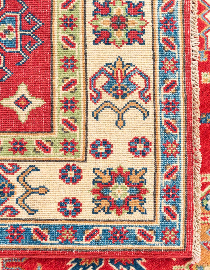 Detail image of  5' 1 x 6' 10  Hand Knotted Kazak Rug
