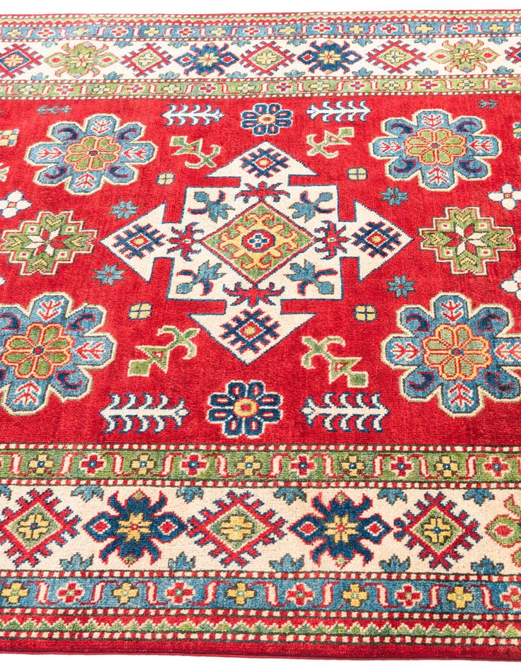 Detail image of  5' x 6' 8  Hand Knotted Kazak Rug