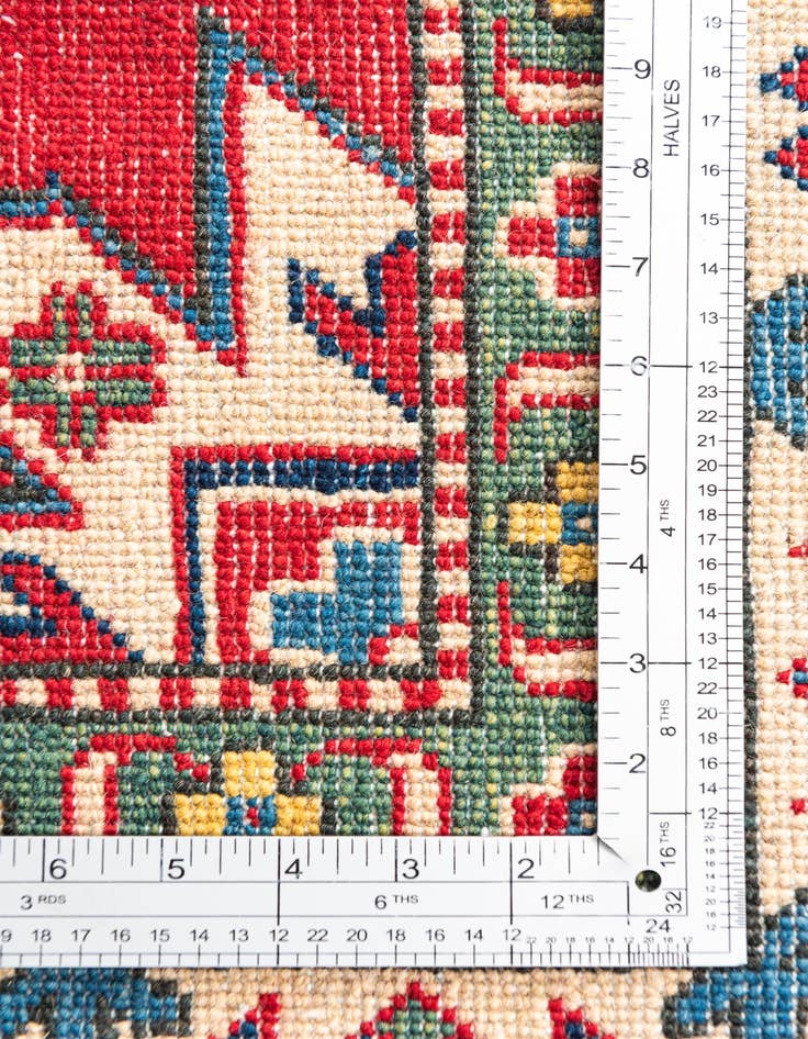 Detail image of  5' x 6' 8  Hand Knotted Kazak Rug