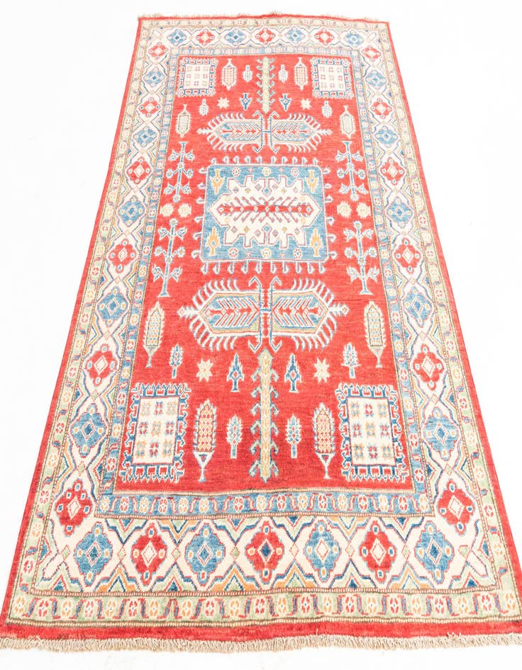 Detail image of  5' x 7' 1  Hand Knotted Kazak Rug