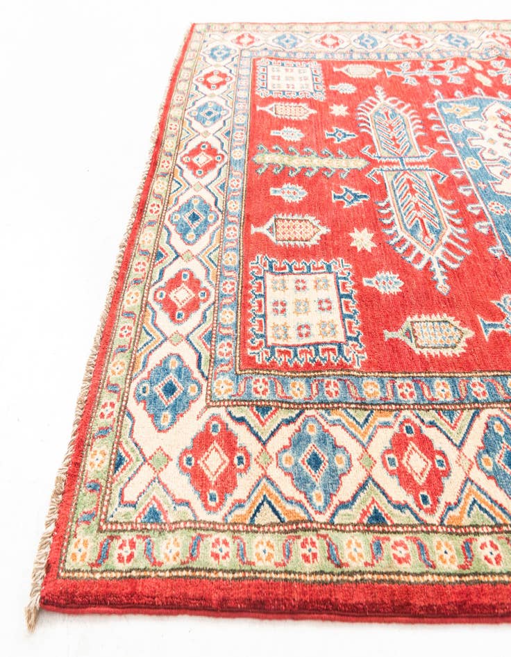 Detail image of  5' x 7' 1  Hand Knotted Kazak Rug