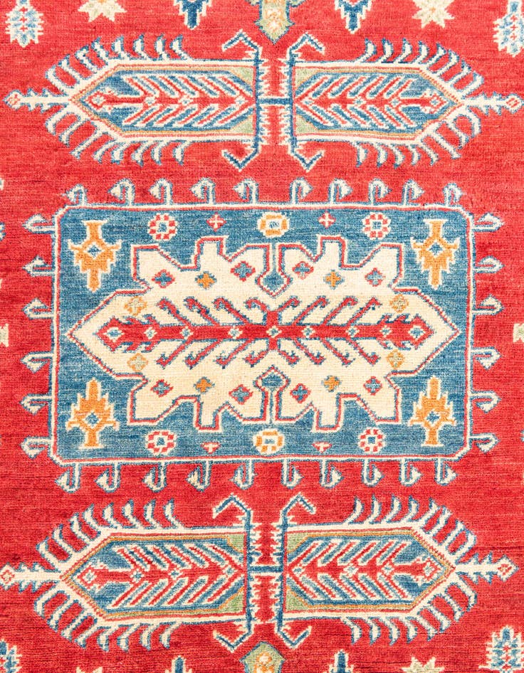 Detail image of  5' x 7' 1  Hand Knotted Kazak Rug