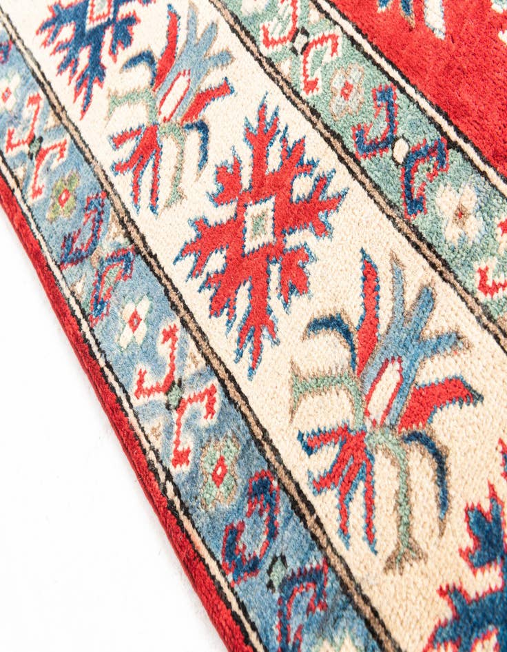 Detail image of  5' x 6' 8  Hand Knotted Kazak Rug