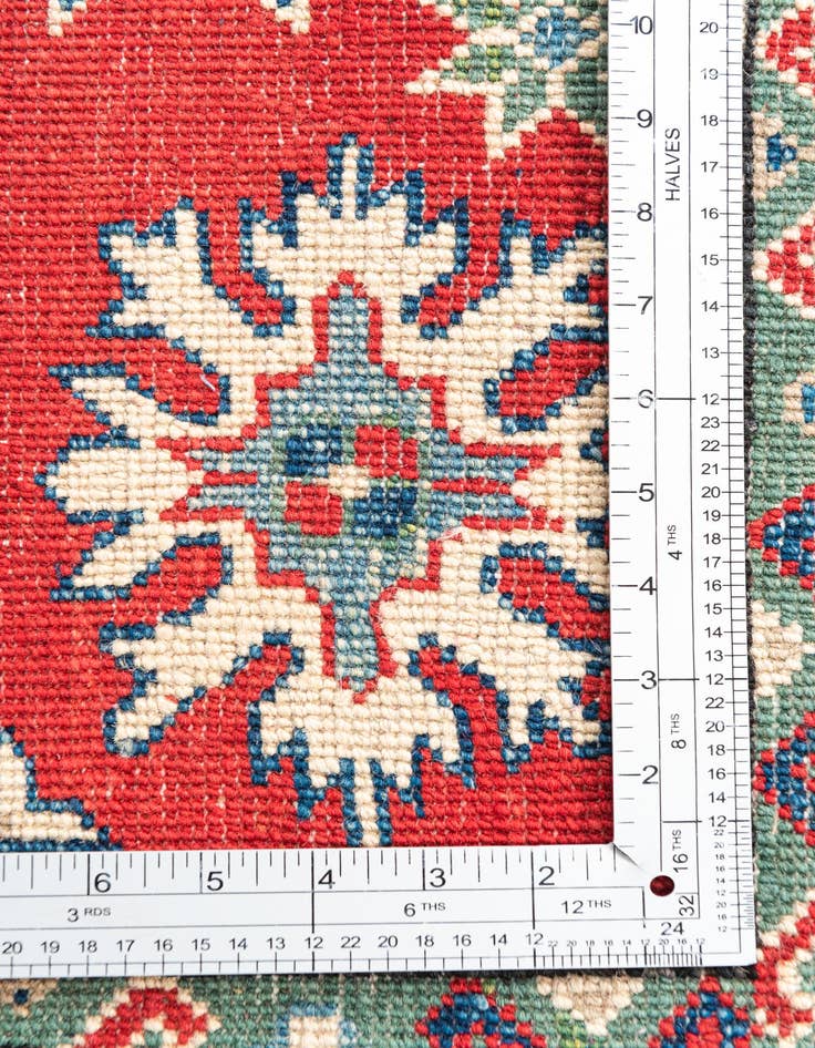 Detail image of  5' x 6' 8  Hand Knotted Kazak Rug