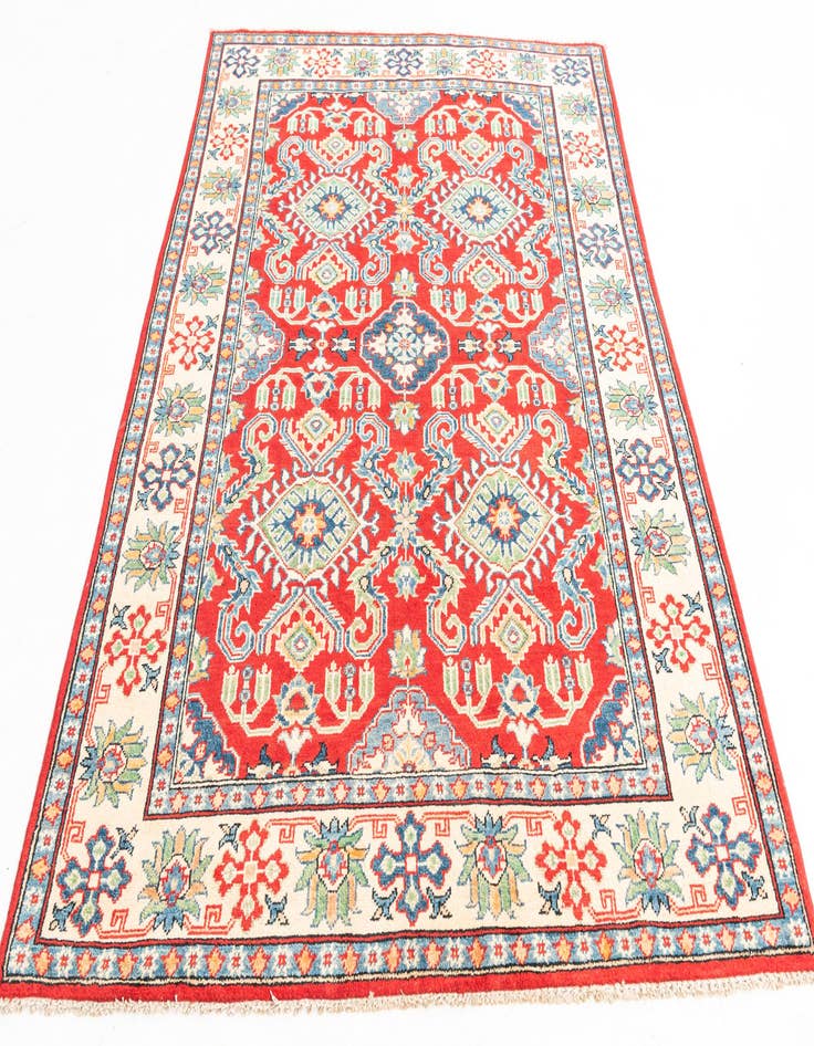 Detail image of  4' 10 x 6' 8  Hand Knotted Kazak Rug