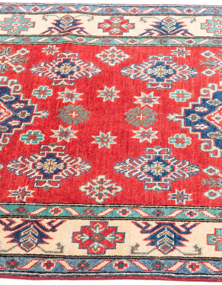 Detail image of  3' 4 x 5'  Hand Knotted Kazak Rug