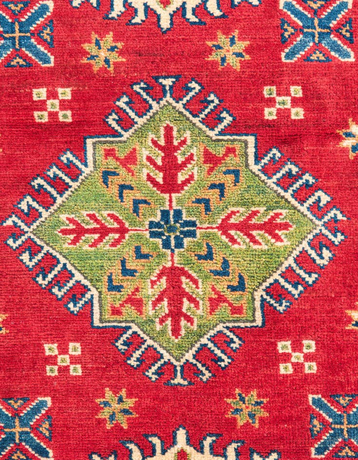 Detail image of  3' 3 x 5'  Hand Knotted Kazak Rug