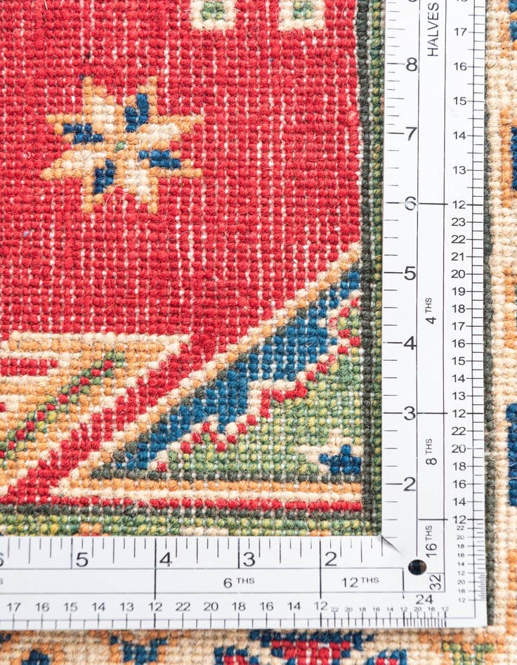 Detail image of  3' 3 x 5'  Hand Knotted Kazak Rug