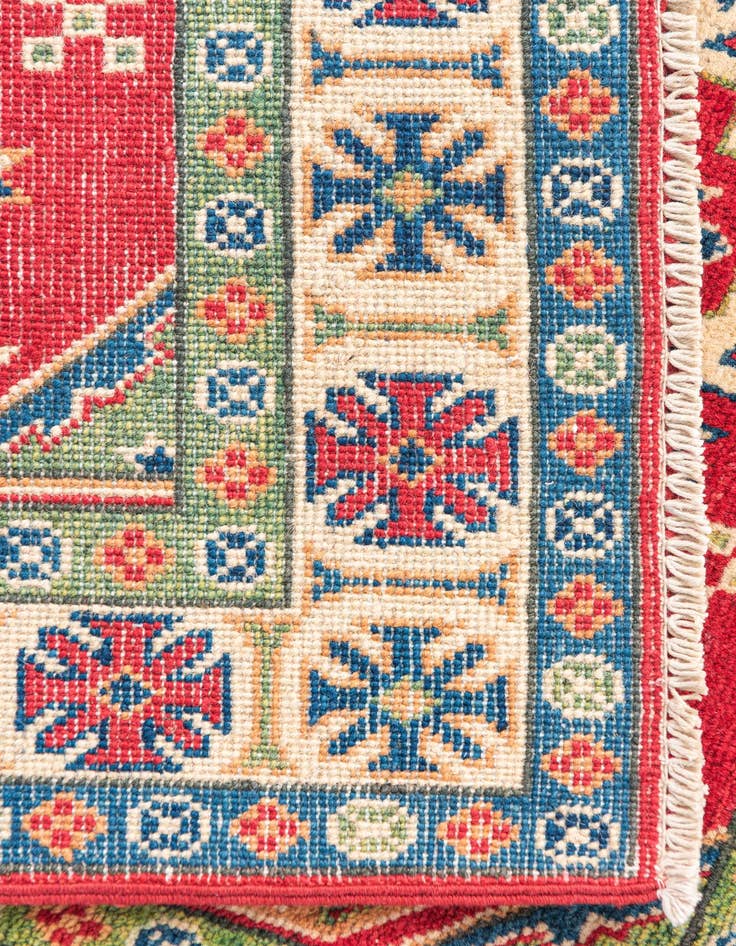 Detail image of  3' 3 x 5'  Hand Knotted Kazak Rug