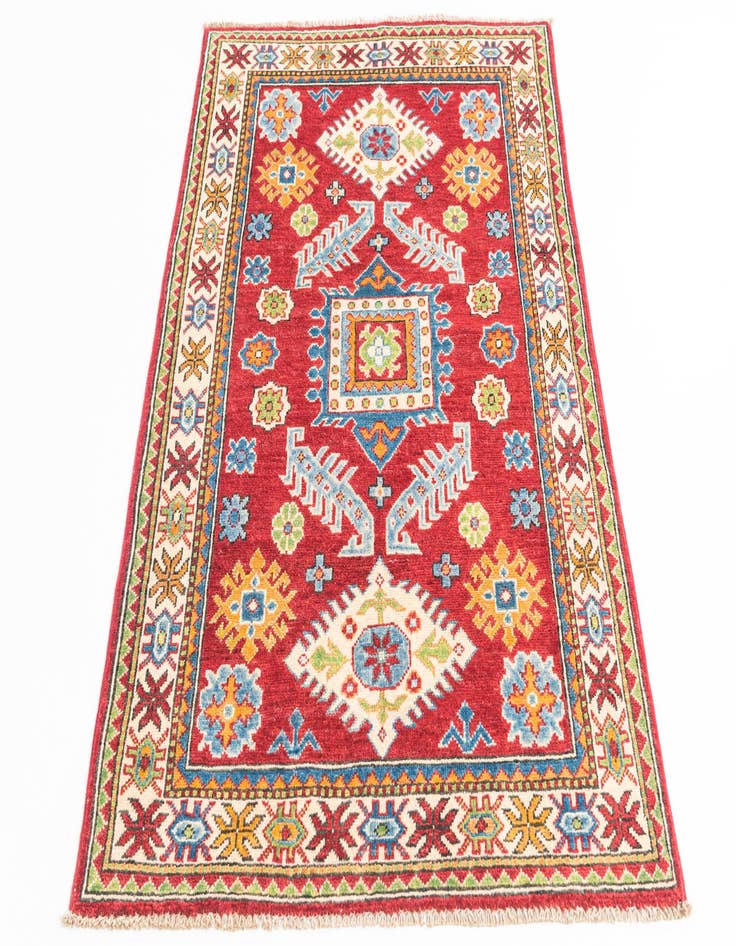 Detail image of  3' 4 x 5'  Hand Knotted Kazak Rug