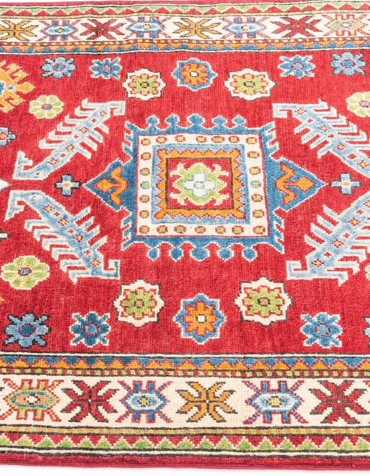 Detail image of  3' 4 x 5'  Hand Knotted Kazak Rug