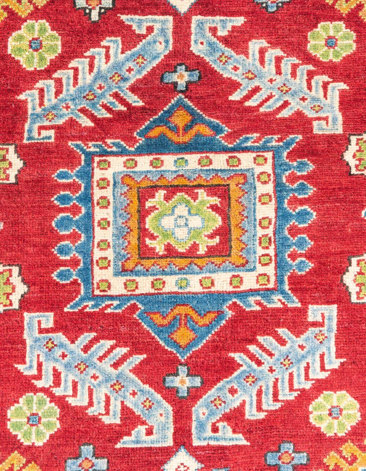Detail image of  3' 4 x 5'  Hand Knotted Kazak Rug