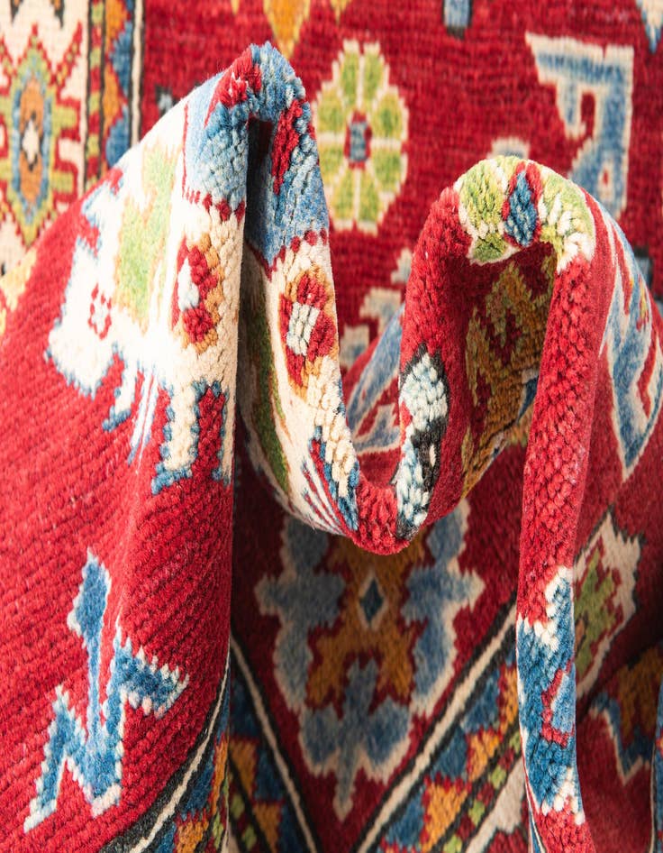 Detail image of  3' 4 x 5'  Hand Knotted Kazak Rug