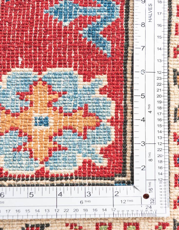 Detail image of  3' 4 x 5'  Hand Knotted Kazak Rug