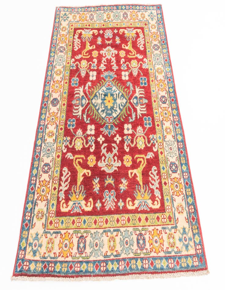 Detail image of  3' 4 x 5'  Hand Knotted Kazak Rug