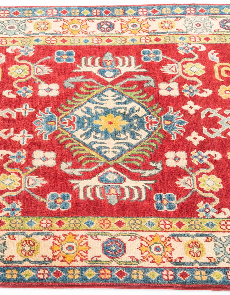 Detail image of  3' 4 x 5'  Hand Knotted Kazak Rug
