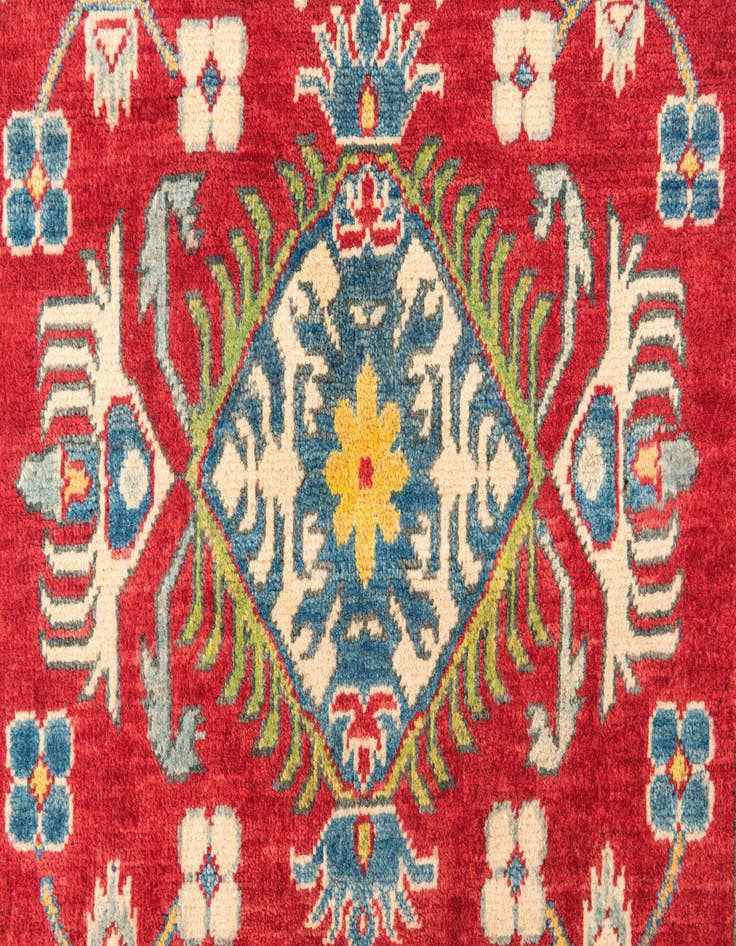 Detail image of  3' 4 x 5'  Hand Knotted Kazak Rug